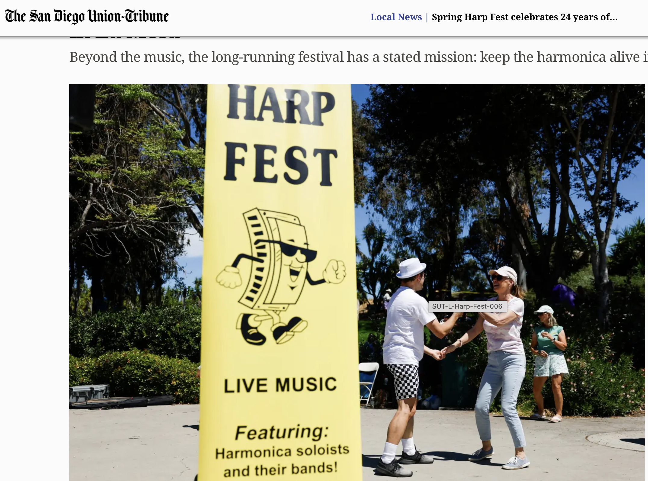 Photo preview for San Diego Union Tribune Story.